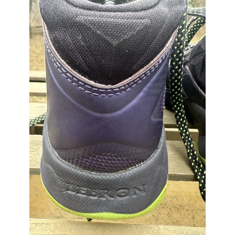 Nike Lebron Zoom Soldier 7 VII Mens Size 10 Basketball Court Purple Green Lime